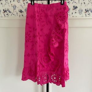 NWT J.Crew Eyelet Skirt